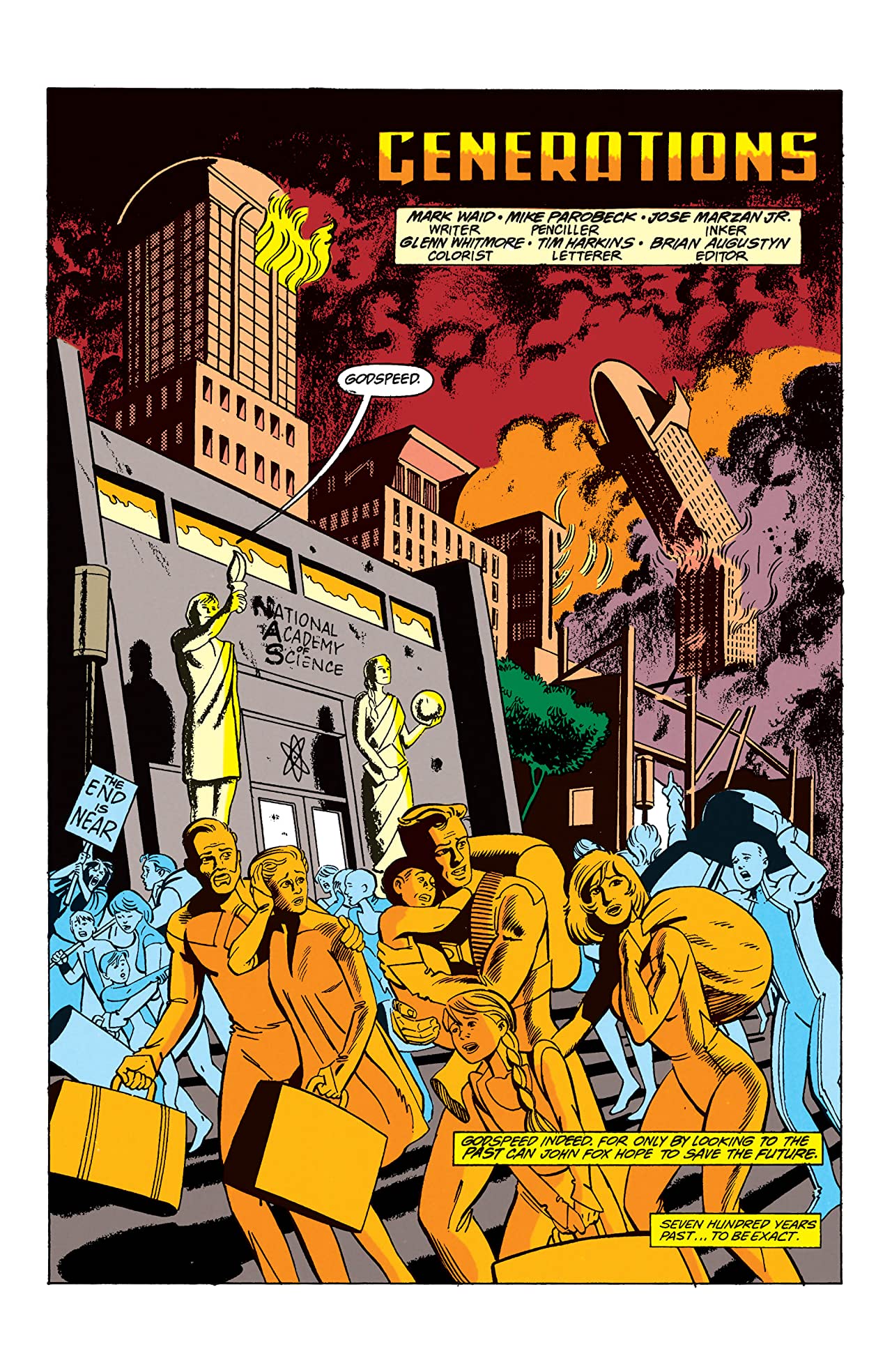 The Flash 50th Anniversary Special #1 - Central City crumbles in the far off year of 2645 A.D..