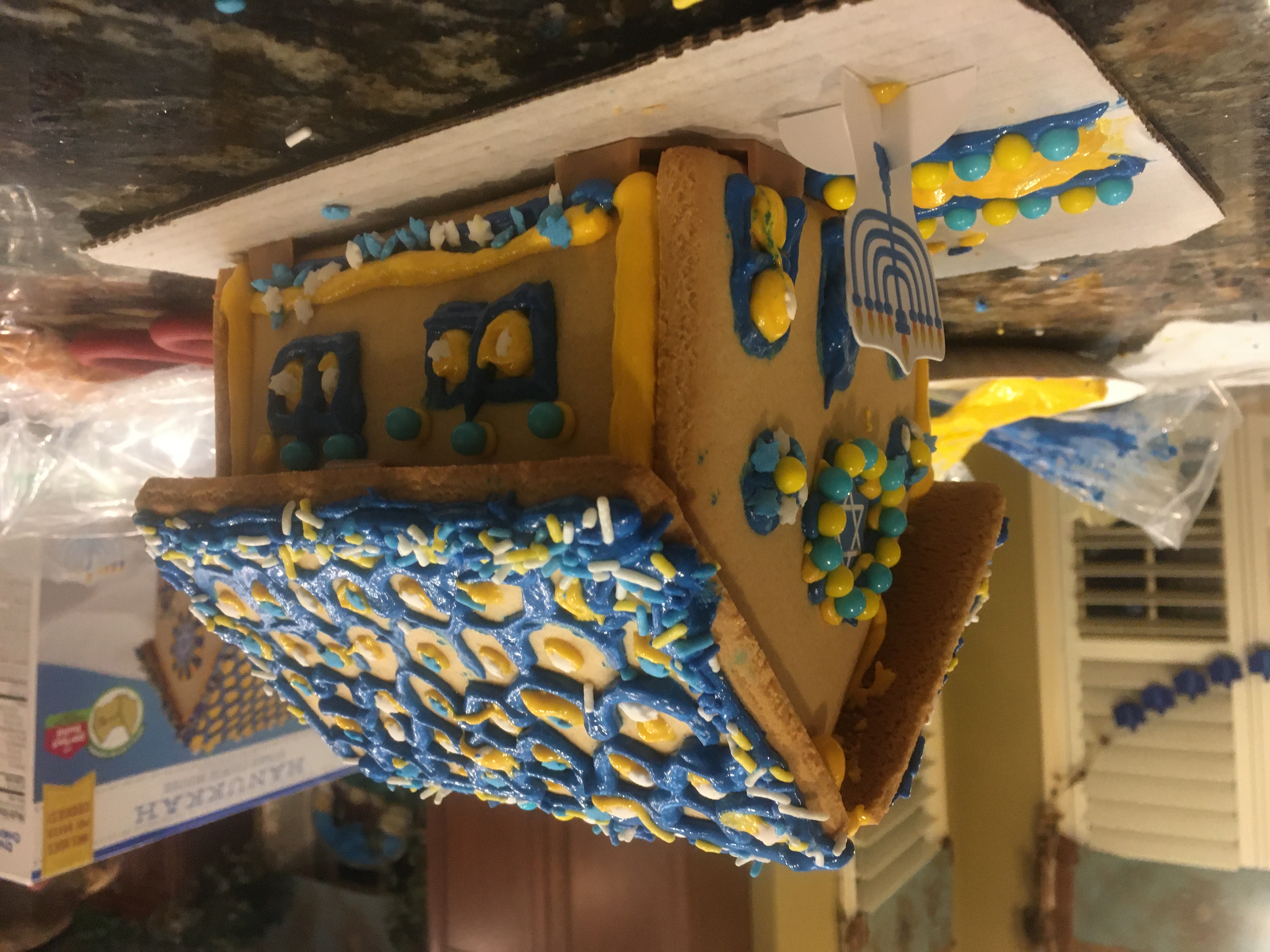A gingerbread Hanukkah house can be part of your traditions.